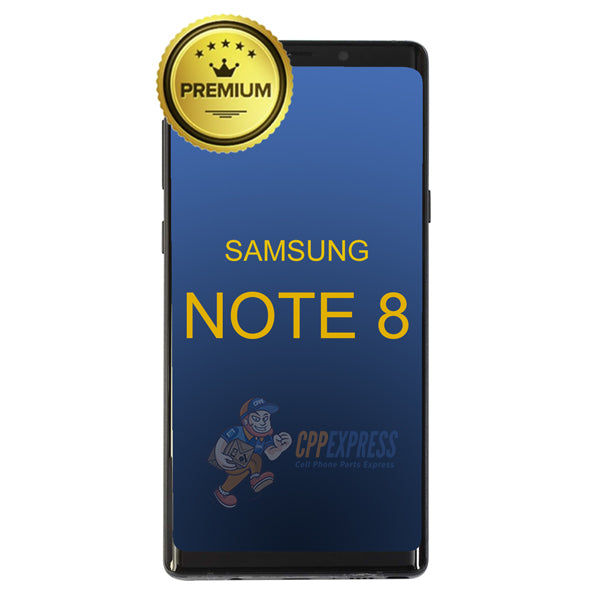 Samsung Galaxy Note 8 Premium LCD & Assembly With Frame - Midnight Black
