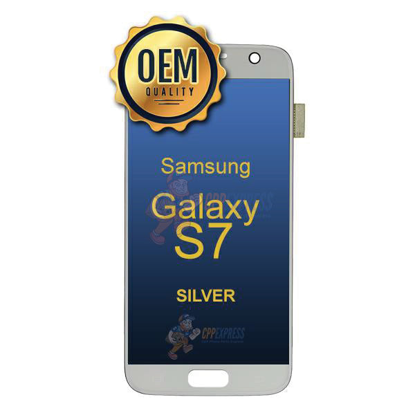 Samsung Galaxy S7 - LCD Touch Screen Digitizer & Assembly without Frame - Silver