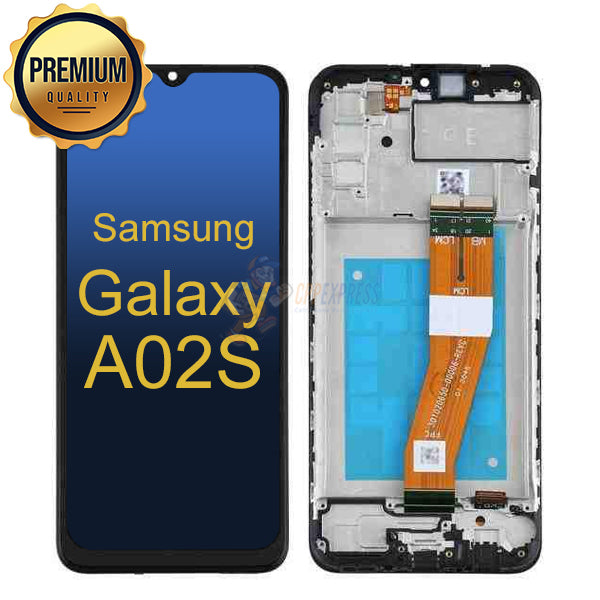 Samsung Galaxy A02S - LCD Touch Screen Digitizer with Frame - Black