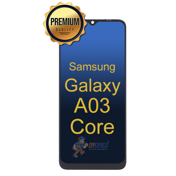 Samsung Galaxy A03 Core - LCD Touch Screen Digitizer Assembly With Frame - Black
