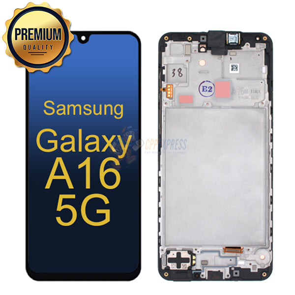 Samsung Galaxy A16 5G - LCD Touch Screen Digitizer Assembly With Frame - Black