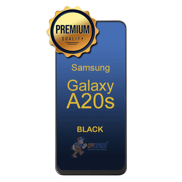Samsung Galaxy A20S (A207 / 2019) - LCD Touch Screen Digitizer Assembly With Frame - Black