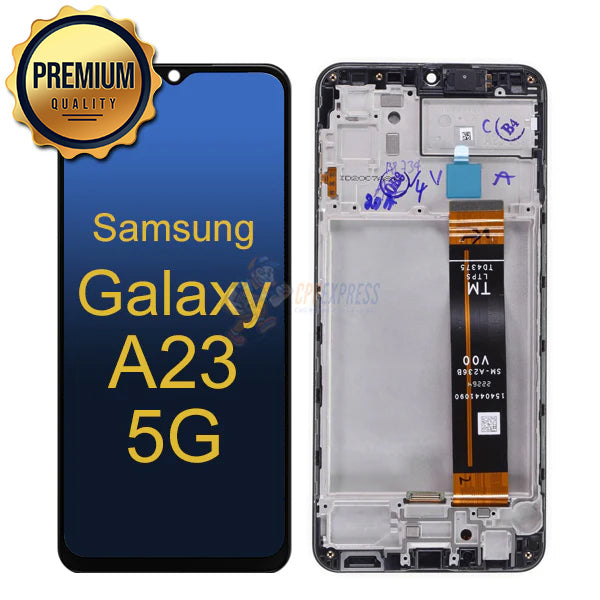 Samsung Galaxy A23 5G - LCD Touch Screen Digitizer Assembly With Frame - Black