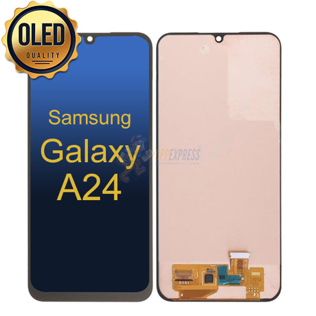 Samsung Galaxy A24 - OLED Display Touch Digitizer Assembly Without Frame - Black