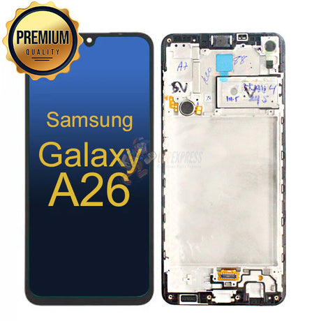 Samsung Galaxy A26 - LCD Touch Screen Digitizer Assembly With Frame - Black