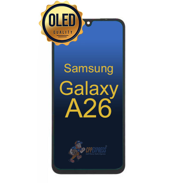 Samsung Galaxy A26 - OLED Display Touch Digitizer Assembly Without Frame - Black