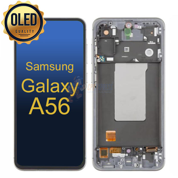 Samsung Galaxy A56 - OLED LCD Display Touch Digitizer Assembly With Frame - Black