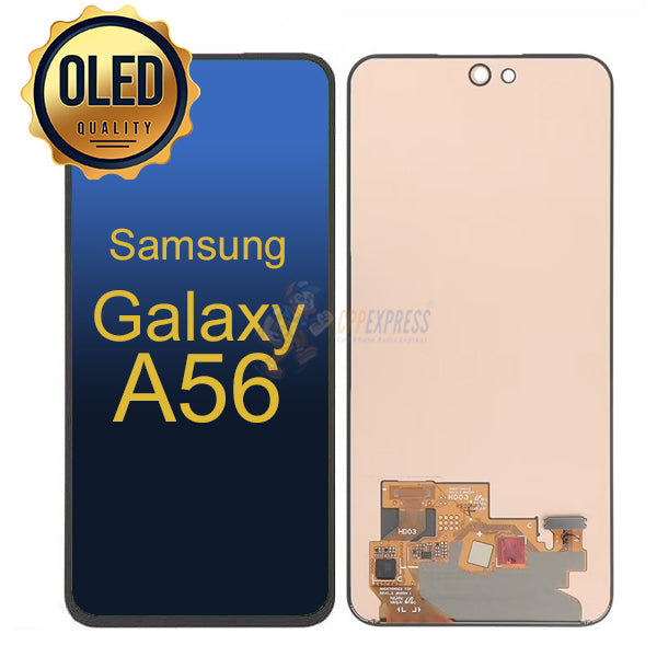 Samsung Galaxy A56 - OLED LCD Display Touch Digitizer Assembly Without Frame - Black