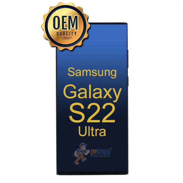 Samsung Galaxy S22 Ultra – LCD Touch Screen Digitizer Assembly with Frame Replacement – Black