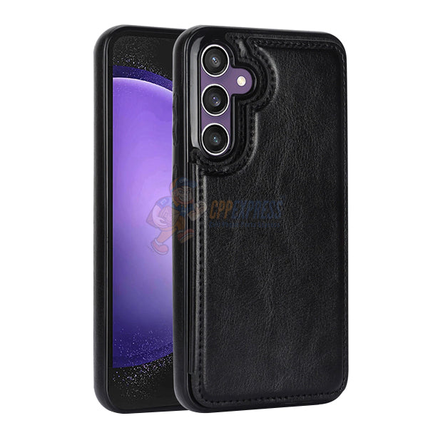 Samsung Galaxy S24 Plus Back Flip Wallet Leather ShockProof Case Cover