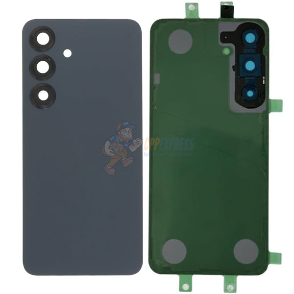 Samsung Galaxy S25 Battery Door Back Glass with Camera Lens Cover - Blue Black
