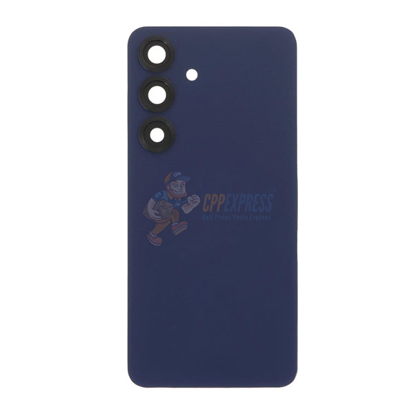 Samsung Galaxy S25 Battery Door Back Glass with Camera Lens Cover - Navy Blue
