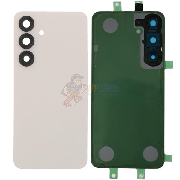 Samsung Galaxy S25 Battery Door Back Glass with Camera Lens Cover - Pink Gold