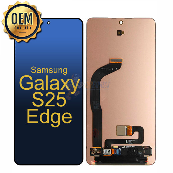 Samsung Galaxy S25 Edge - OEM Display Screen Touch Digitizer Assembly Without Frame - Black