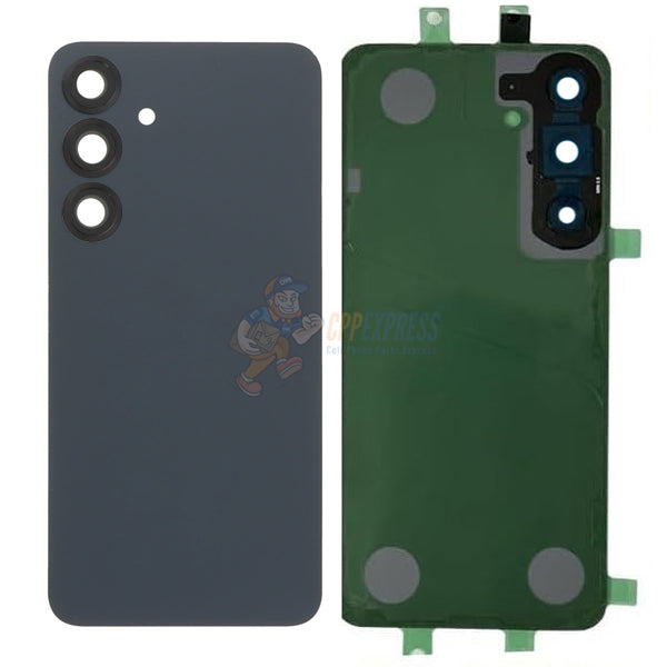 Samsung Galaxy S25 Plus Battery Door Back Glass with Camera Lens Cover - Blue Black