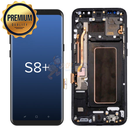 Samsung Galaxy S8 Plus - LCD Touch Screen Assembly With Frame - Mightnight Black