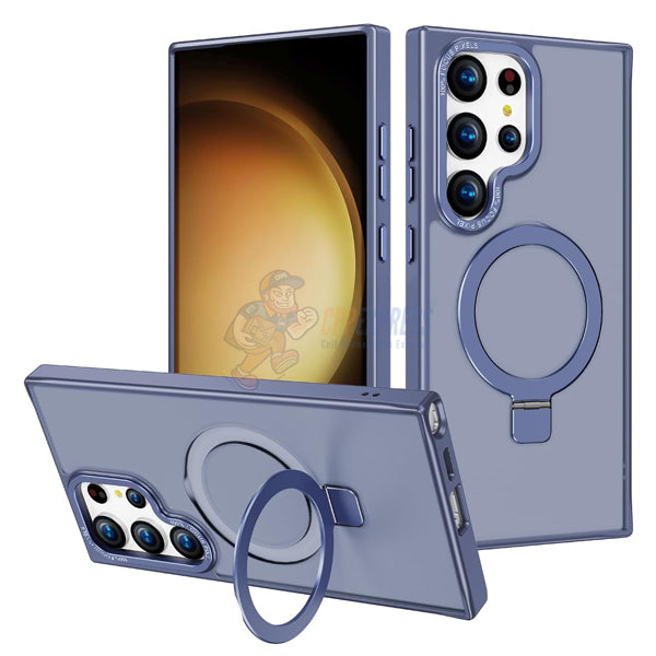 Samsung Galaxy S23 Ultra Shockproof Magnetic Case With Invisible Stand Holder