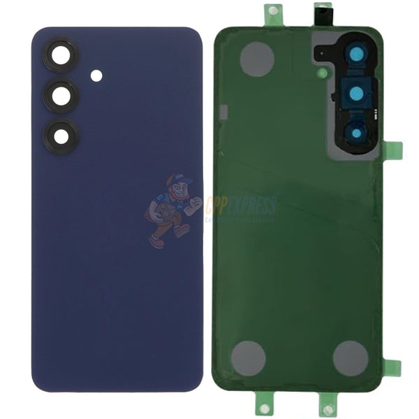 Samsung Galaxy S25 Battery Door Back Glass with Camera Lens Cover - Navy Blue