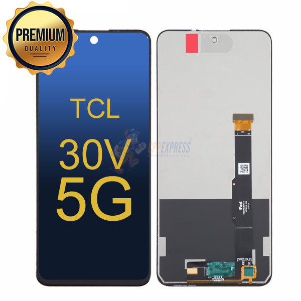 TCL 30V 5G LCD Display Touch Screen Digitizer Assembly Without Frame - Black