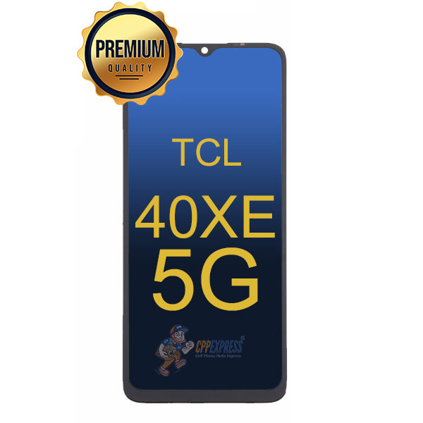 TCL 40XE 5G LCD Display Touch Screen Digitizer Assembly Without Frame - Black