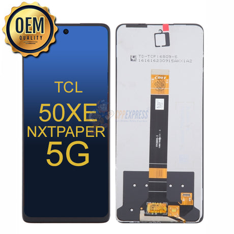 TCL 50XE / 50XE 5G Nxtpaper LCD Display Touch Screen Digitizer Assembly Without Frame - Black