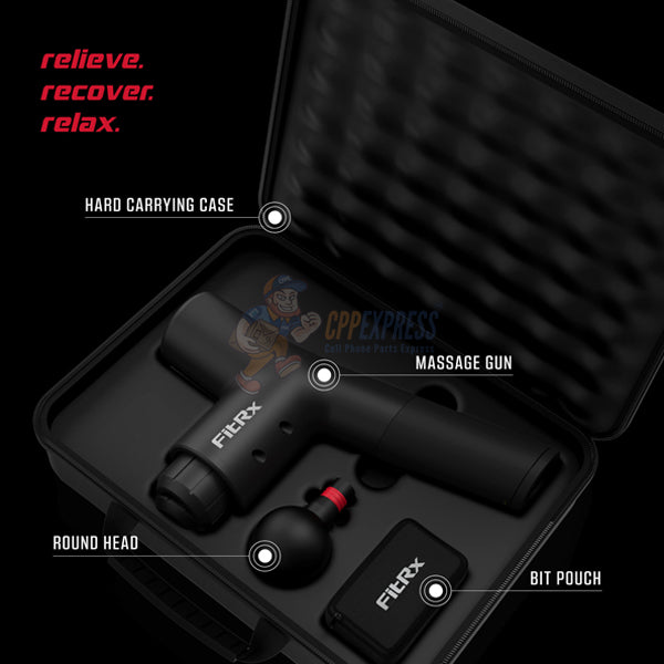 Tzumi FitRX 6-Speed Percussion Muscle Massager Gun 7631WM