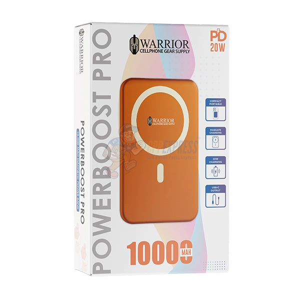 Warrior Power Boost Pro 10000mAh Magsafe Rechargeable Power Bank