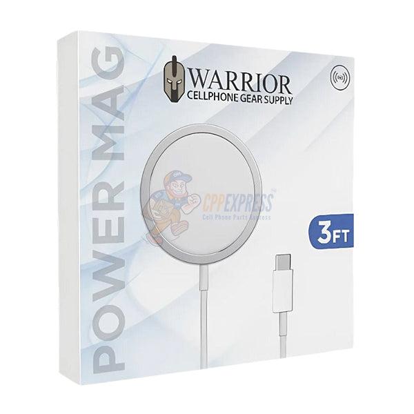 Warrior Power Mag USB-C  Fast Magnetic Wireless Charger 3FT Long