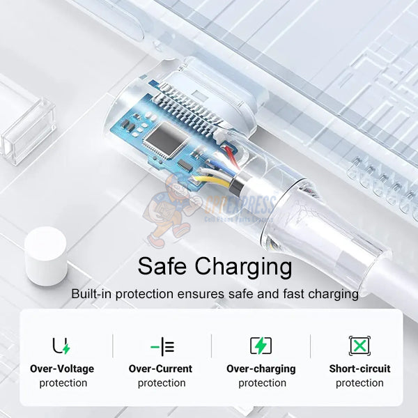 Warrior USB-C to Lightning 10FT Premium Braided 30W Fast Charging Data Sync Cable