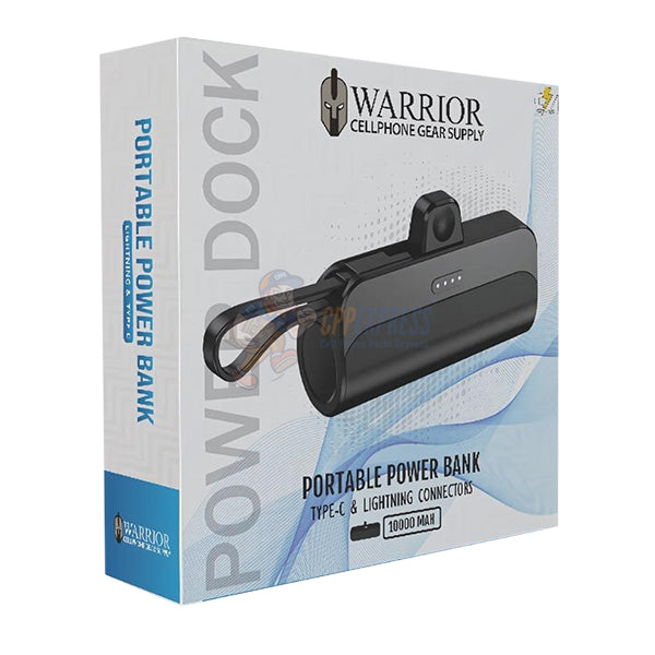 Warrior 10000mAh Wireless Capsule USB-C Portable Power Bank Charger