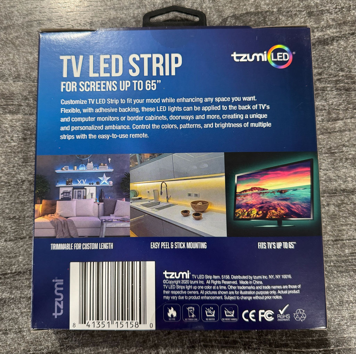 Tzumi Aura LED USB LED Mood Light Strips with Remote 5158WM