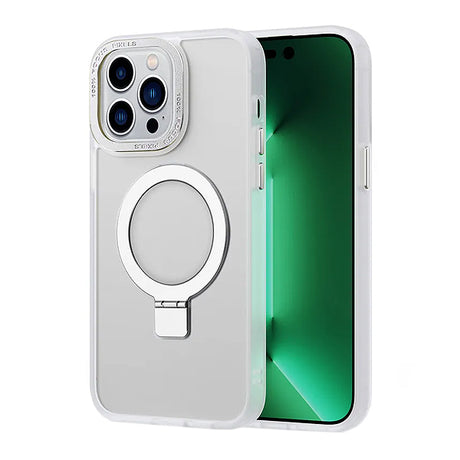 iPhone 16 Pro Max Shockproof Magnetic Case With Invisible Stand Holder