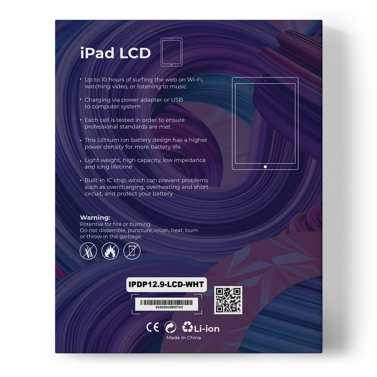 iPad Pro 12.9 Premium LCD Touch Screen Digitizer & Assembly - White