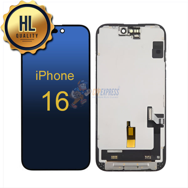 iPhone 16 - HL INCELL LCD Display Touch Screen Digitizer Assembly - Black