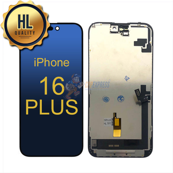 iPhone 16 Plus - HL INCELL LCD Display Touch Screen Digitizer Assembly - Black