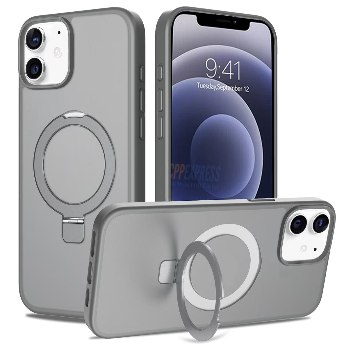 iPhone 12 / 12 Pro Shockproof Magnetic Case With Stand Holder