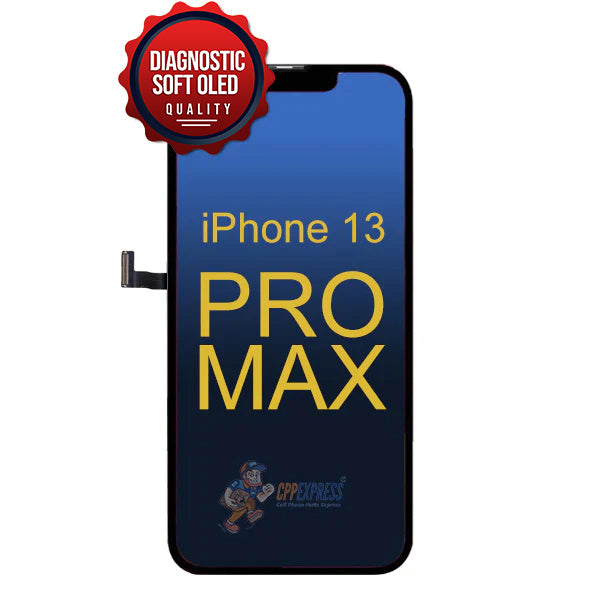 iPhone 13 Pro Max - Soft OLED Reading Diagnostic Display Touch Digitizer Assembly - Black