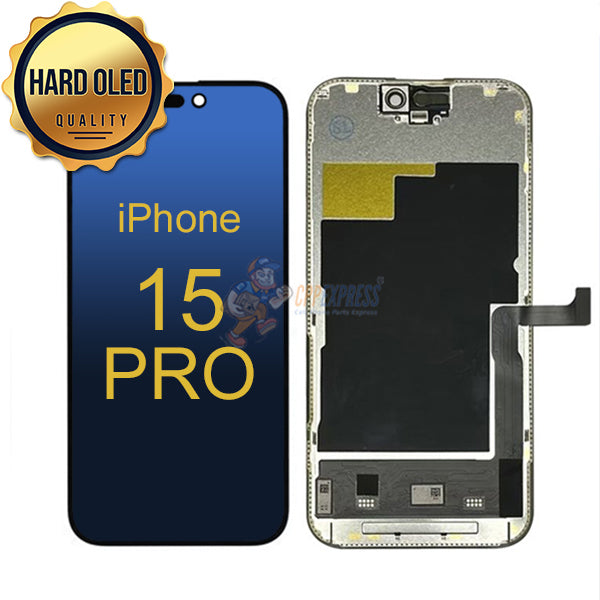 iPhone 15 Pro - Hard OLED Display Touch Screen Digitizer Assembly Black