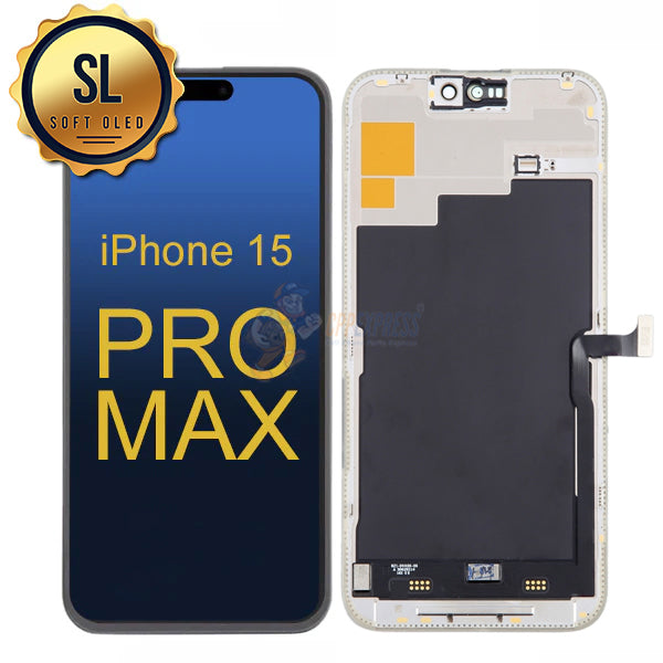 iPhone 15 Pro Max - SL Soft OLED 120Hz Display Touch Screen Digitizer Assembly - Black