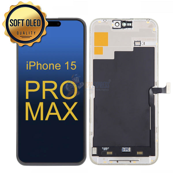 iPhone 15 Pro Max - SL Soft OLED 120Hz Display Touch Screen Digitizer Assembly - Black
