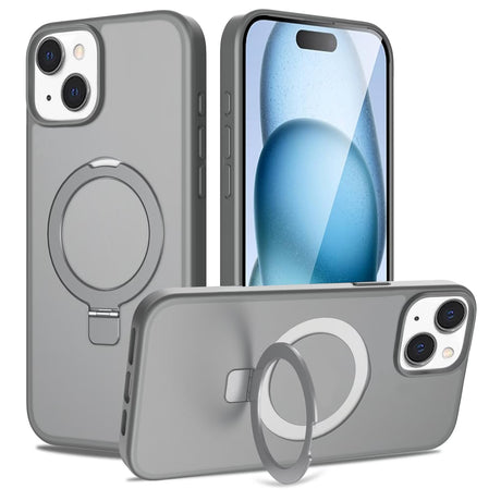 iPhone 15 Shockproof Magnetic Case With Stand Holder
