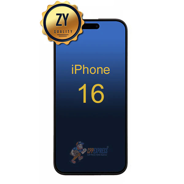 iPhone 16 - ZY Quality LCD Display Touch Screen Digitizer Assembly - Black