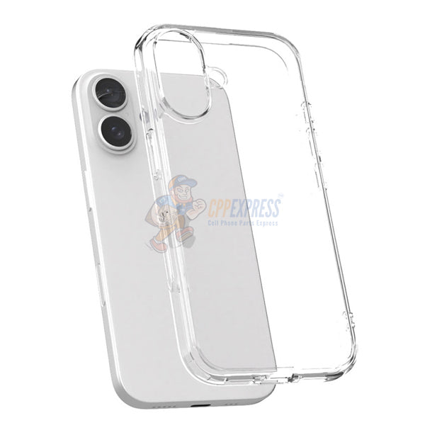 iPhone 16 Clear Shockproof Protective Slim Silicone Case Cover