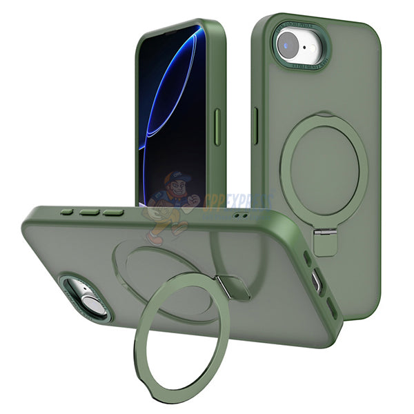 iPhone 16E Shockproof Magnetic Case With Invisible Stand Holder