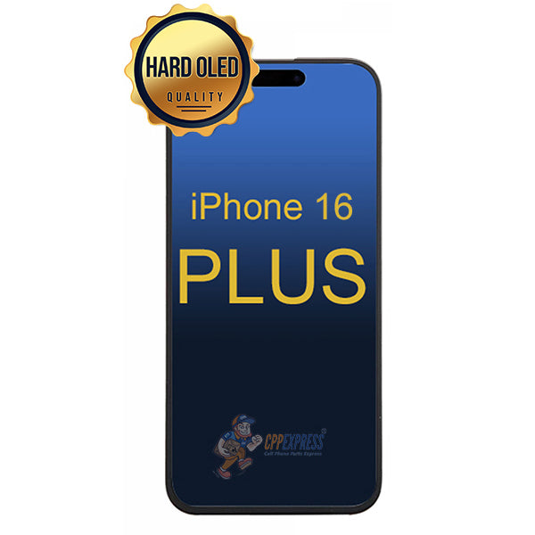 iPhone 16 Plus - Hard OLED Display Touch Screen Digitizer Assembly - Black