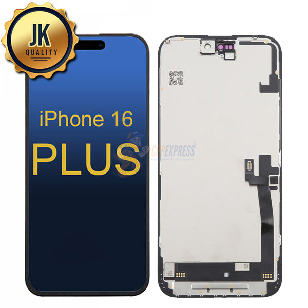 iPhone 16 Plus - JK Soft OLED Display Touch Screen Digitizer Assembly - Black