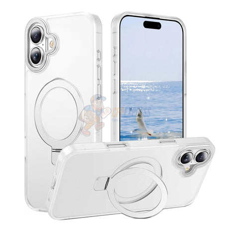 iPhone 16 Plus Shockproof Magnetic Case With Invisible Stand Holder
