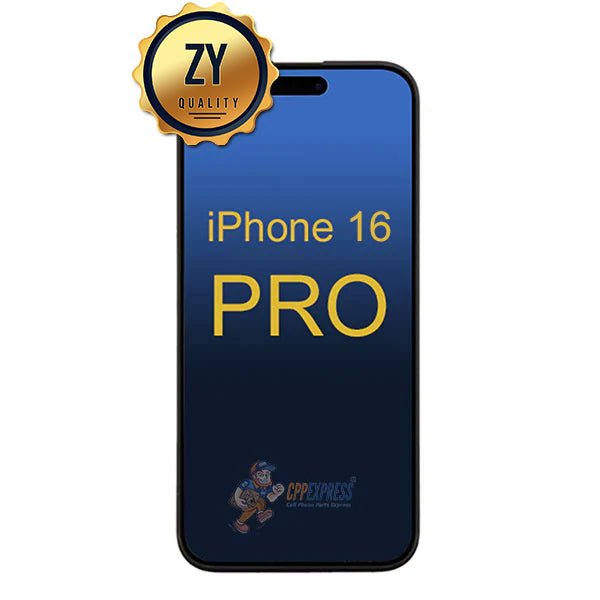iPhone 16 Pro - ZY COF FHD LCD Display Touch Screen Digitizer Assembly - Black