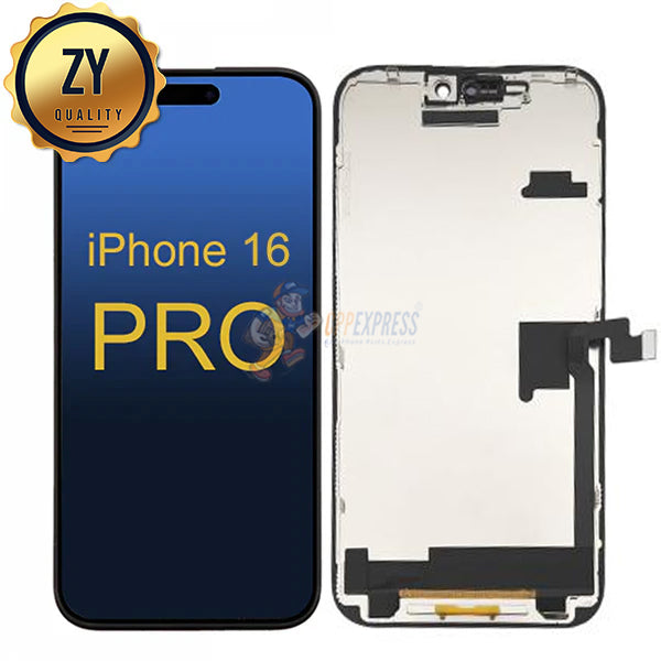 iPhone 16 Pro - ZY COF FHD LCD Display Touch Screen Digitizer Assembly - Black