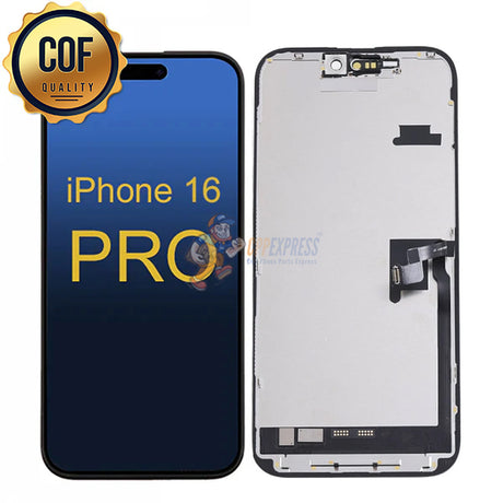 iPhone 16 Pro - FHD COF 120Hz LCD Display Touch Screen Digitizer Assembly - Black
